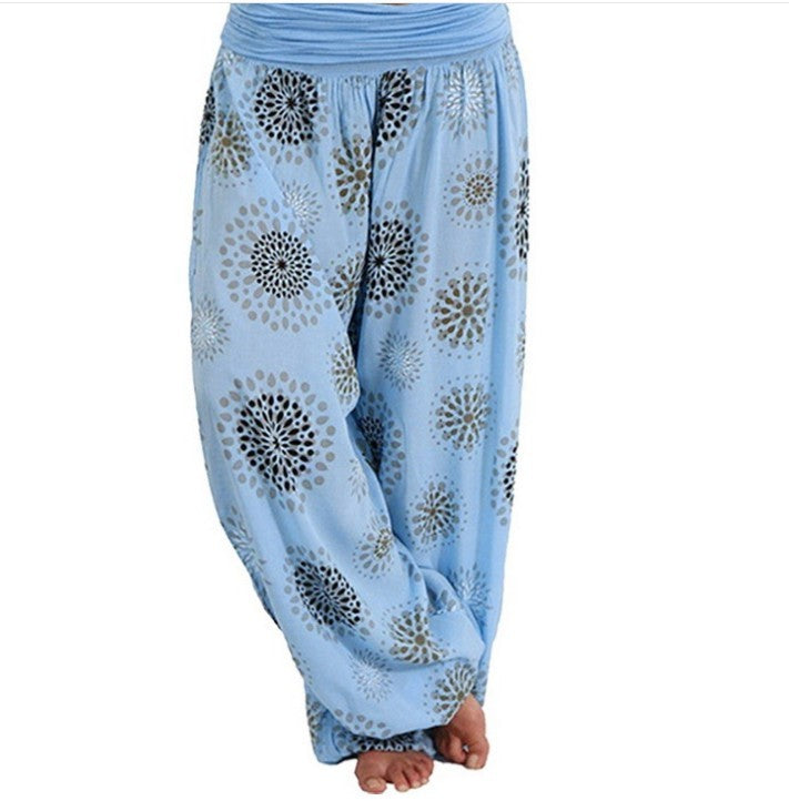Pantalon Fluide Imprimé Mandala – Confort & Style Décontracté