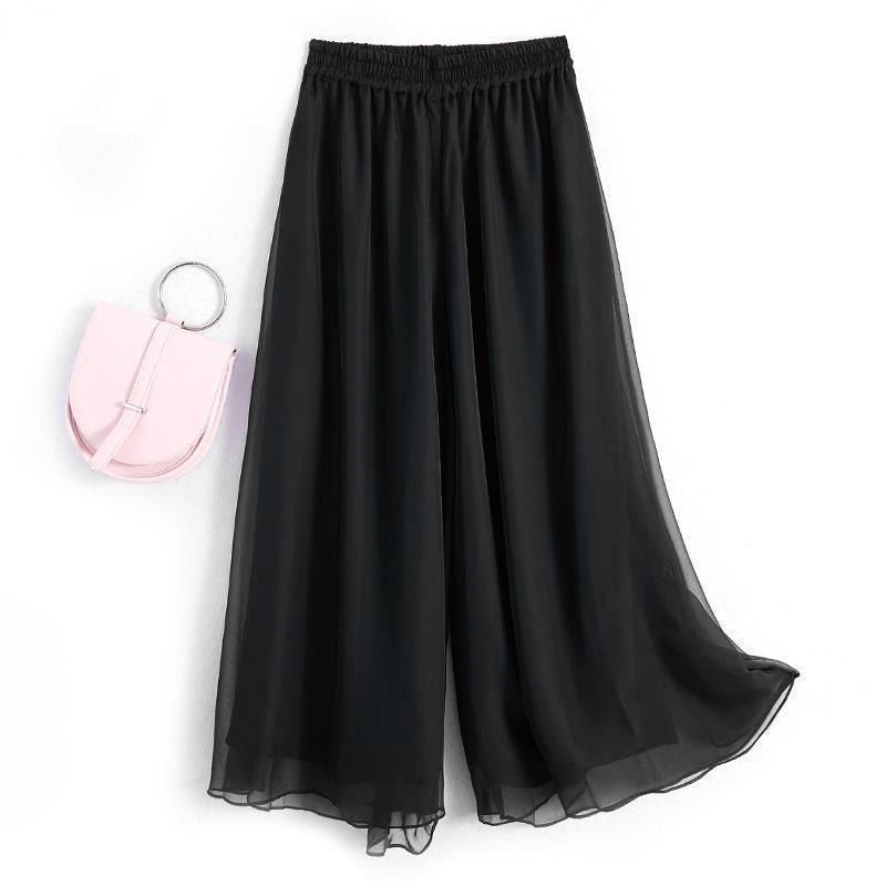 Pantalon Palazzo Fluide en Voile Léger