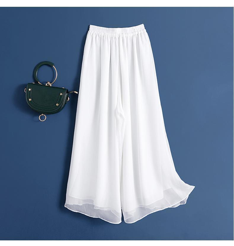 Pantalon Palazzo Fluide en Voile Léger