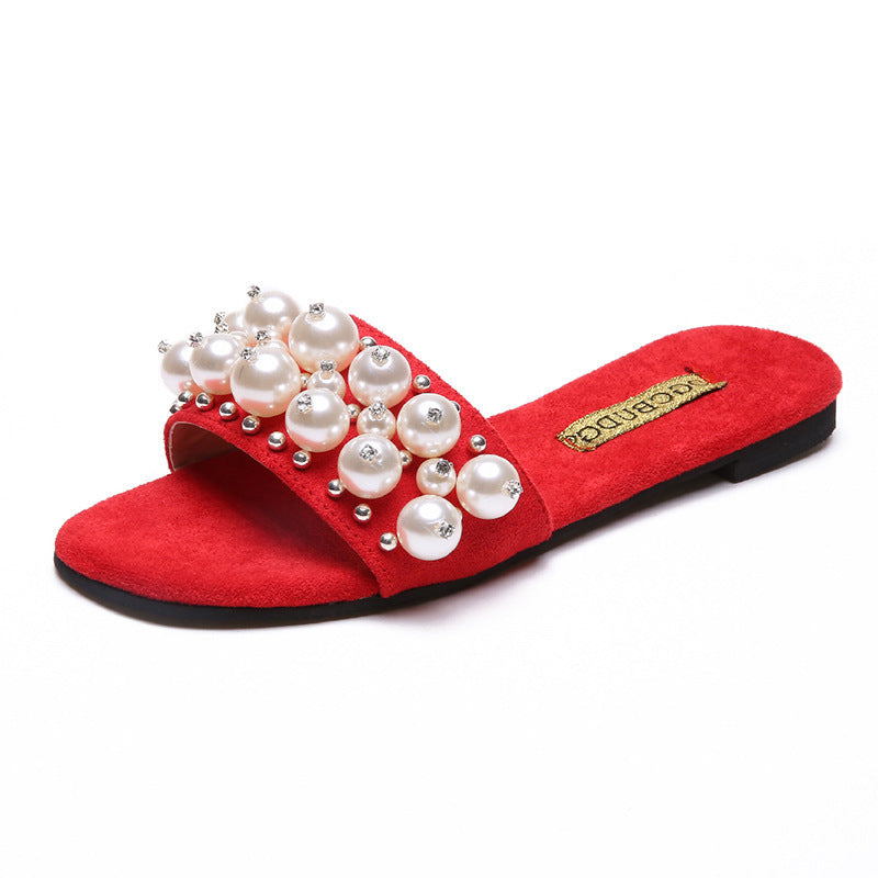Mules Féminines Ornées de Perles