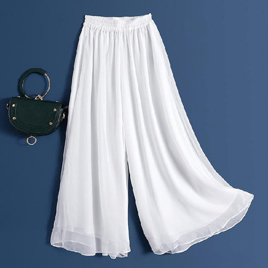 Pantalon Palazzo Fluide en Voile Léger