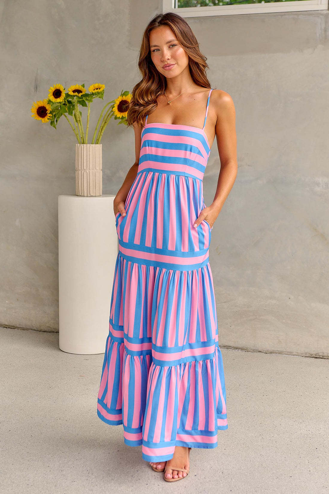 Robe d'Été Chic à Rayures