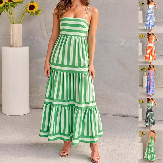 Robe d'Été Chic à Rayures